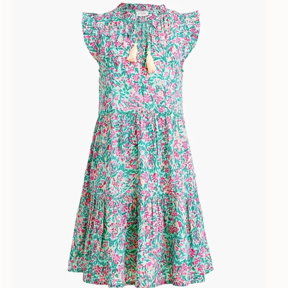 🌺J Crew Ruffle-Sleeve Beach Dress (3/$50)